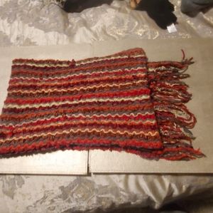 Its almost summer but it still cold at work sale!! Knit scarf with fringe ends